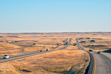 Interstate 25 in Wyoming, USA