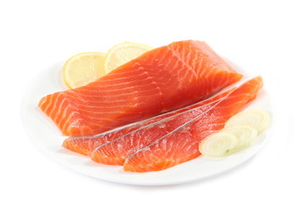 fresh salmon fillet