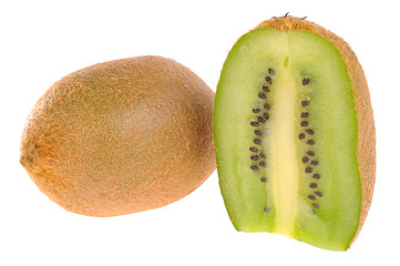 kiwi on white background