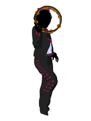Girl Mariachi Silhouette Illustration