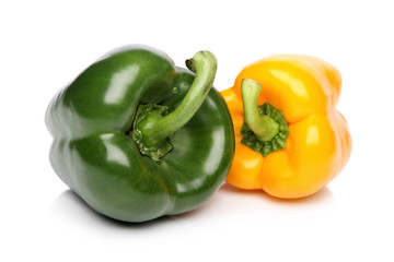 Bell peppers isolated on a white background