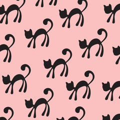 Halloween background pattern. Vector illustration