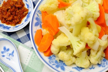 Closeup of cauliflower dish
