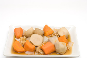 根野菜とあぶらげの煮物