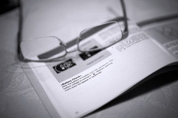 Detail of instruction manual