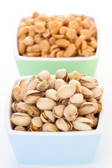 pistachios and peanuts