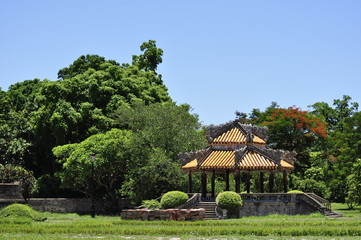 Fototapeta na wymiar Park Cytadela w Hue