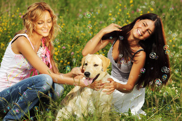 girlfriends and dog