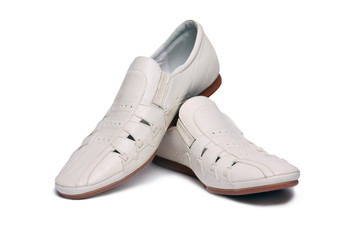 Men's white shoes