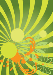 Grenn vector background