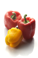 three paprika and three peppers