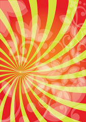 Red and green vector background