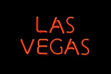 Wandcirkels plexiglas Las Vegas neon sign © photocritical