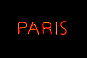 Paris neon sign