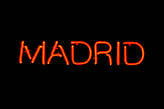 Madrid neon sign