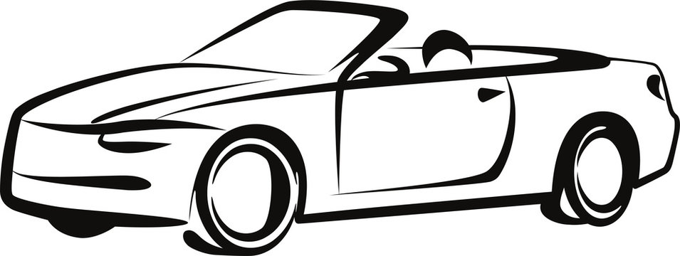 Simple illustration with a car