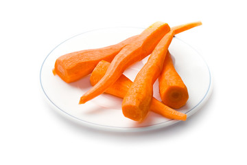 Carrot isolated on white