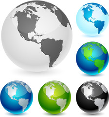 Earth balls - America.