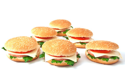 cheeseburger, hamburger