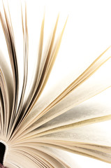 Open book close-up