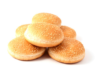 buns for hamburger, cheeseburger