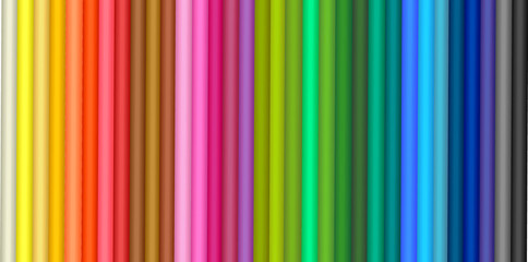 Colored pencils. Vector.