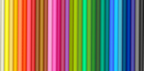 Colored pencils. Vector.