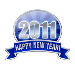 Happy New Year 2011  blue