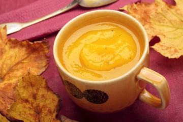 Cream of pumpkin soup
