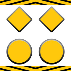 Under construction signs