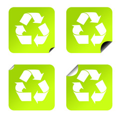 Obraz premium Recycling stickers