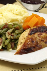 delisious thanksgiving turkey breast diner