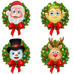 Christmas Character Wreaths