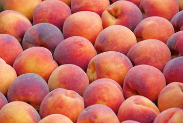 fresh ripe peaches