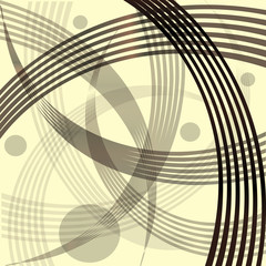 Abstract background with circles and lines