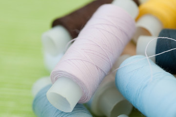 Colorful thread reels