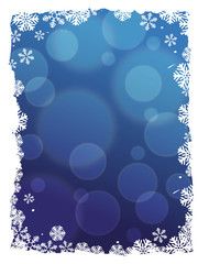abstract winter border background