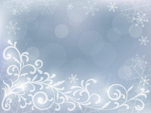 abstract silver christmas background