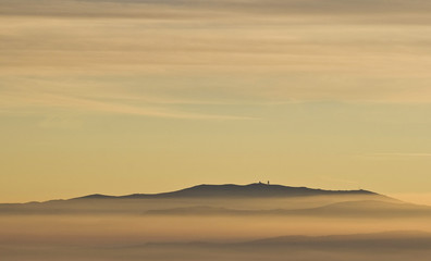 Sonnenuntergang in den Alpen
