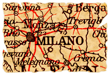 Milan old map