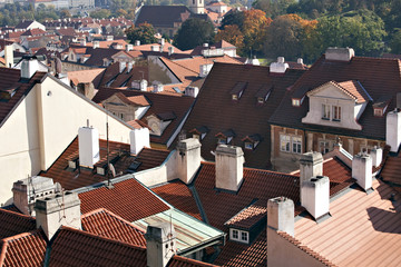 Prague roof tops