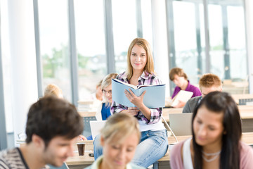 Fototapeta premium High school - group of students in classroom