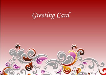 Fototapeta na wymiar Greeting card vectorized