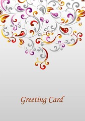 Greeting card vectorized