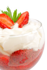 Sweet strawberry dessert