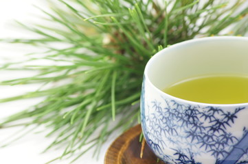 お茶と松