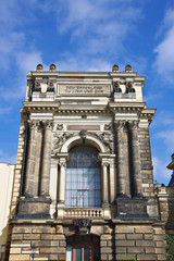 Fototapeta na wymiar Detail der Hochschule für Bildende Künste Dresden.
