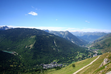 Vista panoramica del valle de Aran