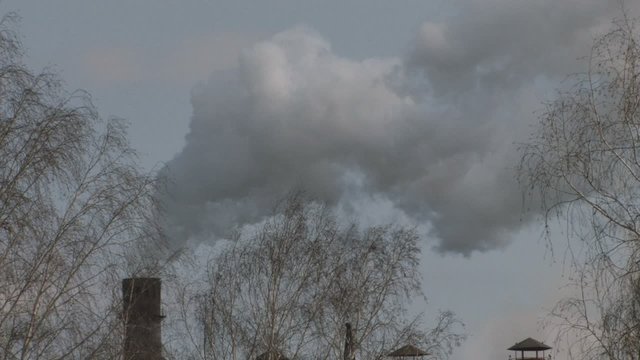 Industrial smokestack