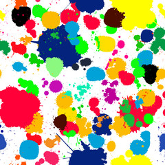 ink splats pattern in colors